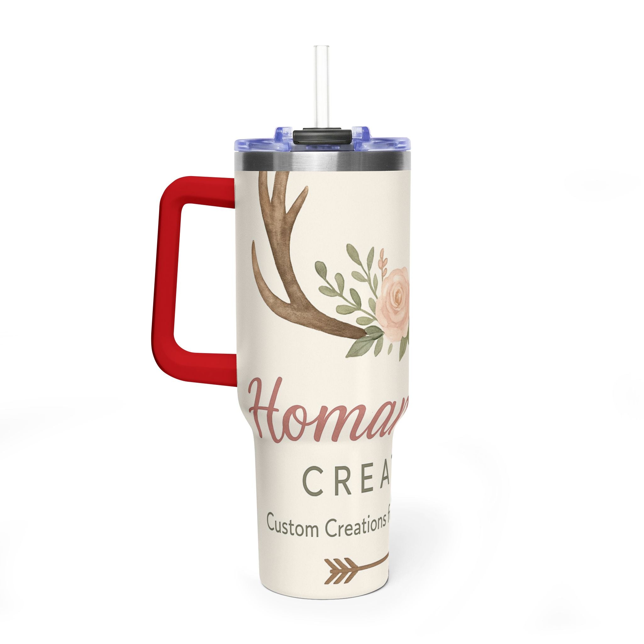 Customize it Your Way Insulated Travel Mug with Straw