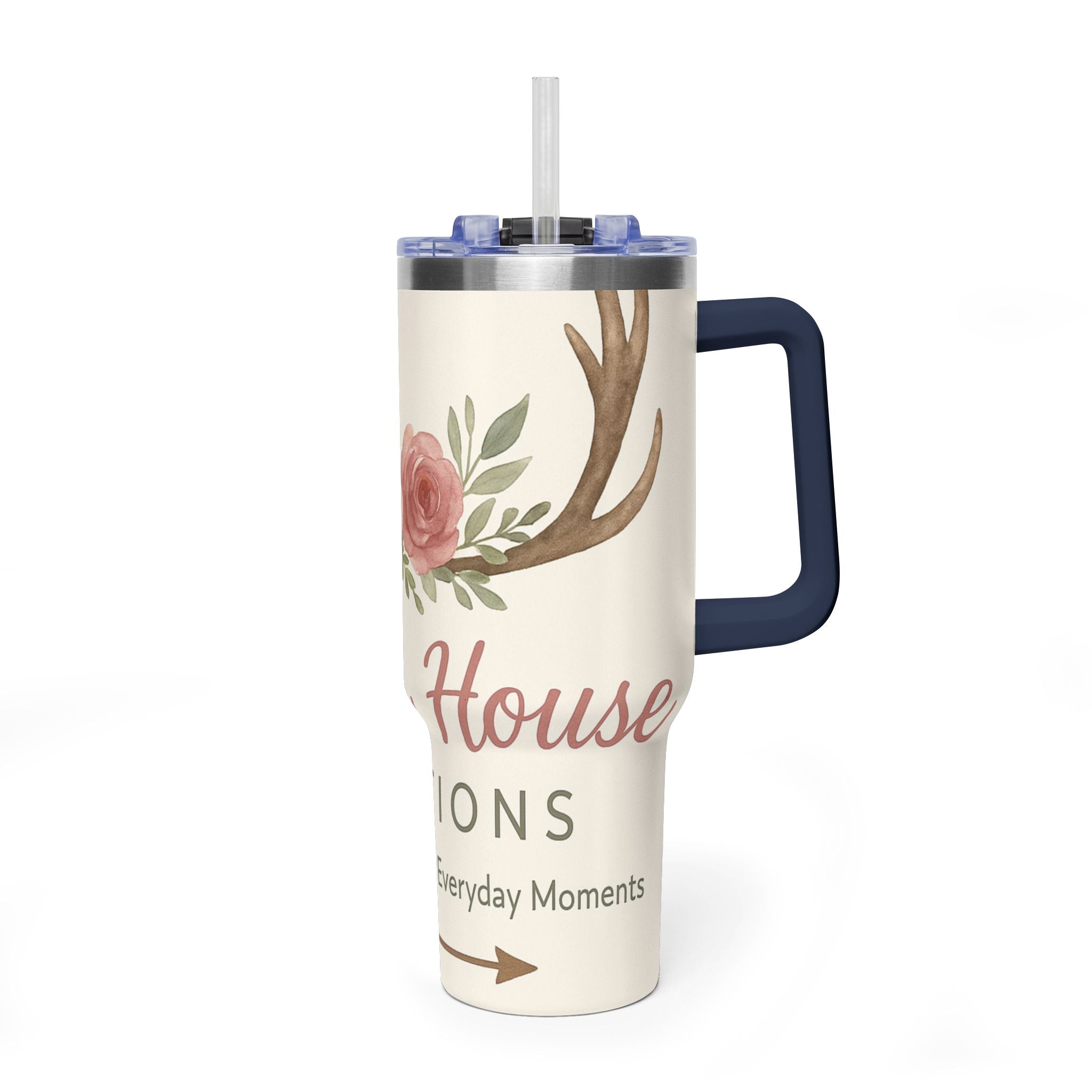 Customize it Your Way Insulated Travel Mug with Straw