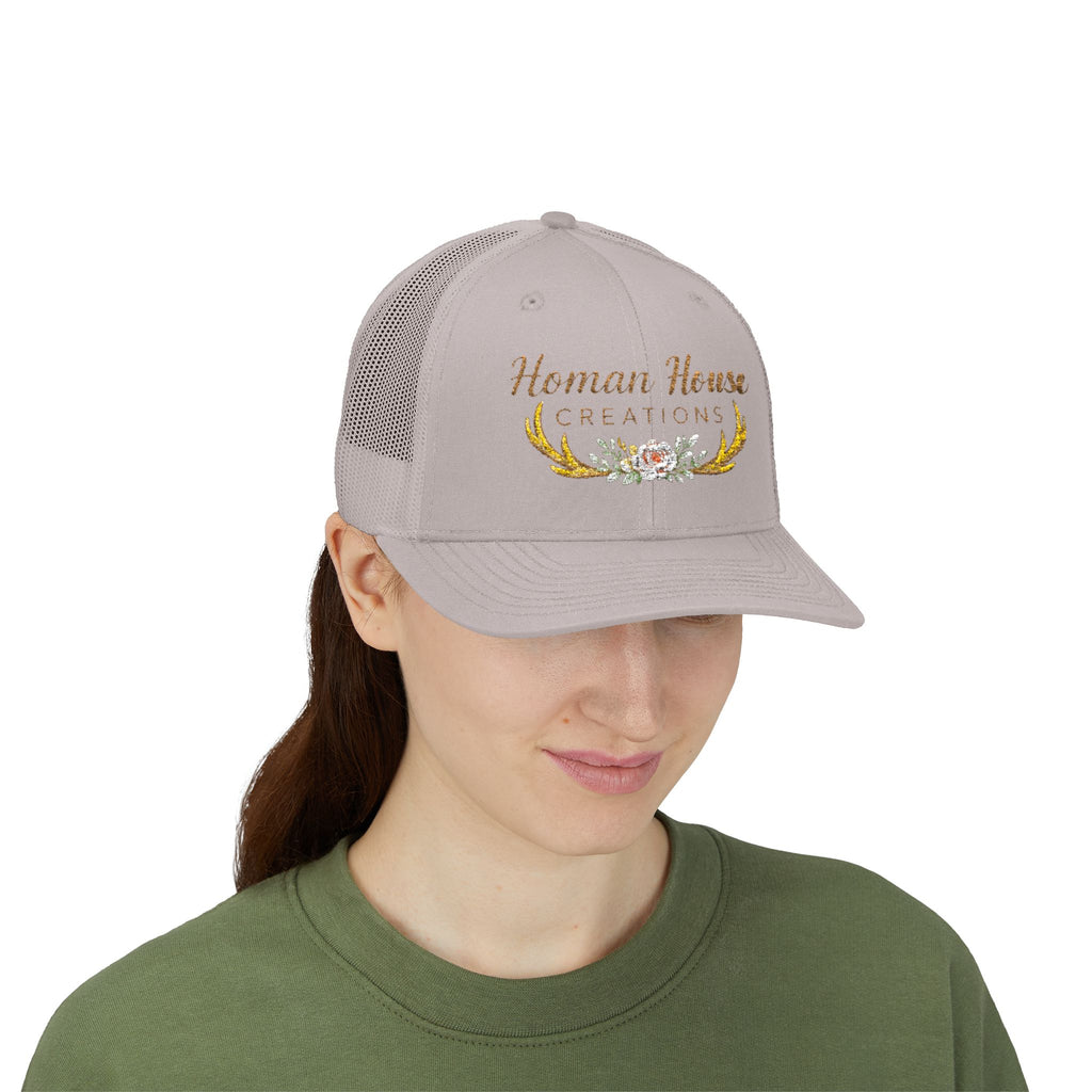 Homan House Creations Embroidered Trucker Cap