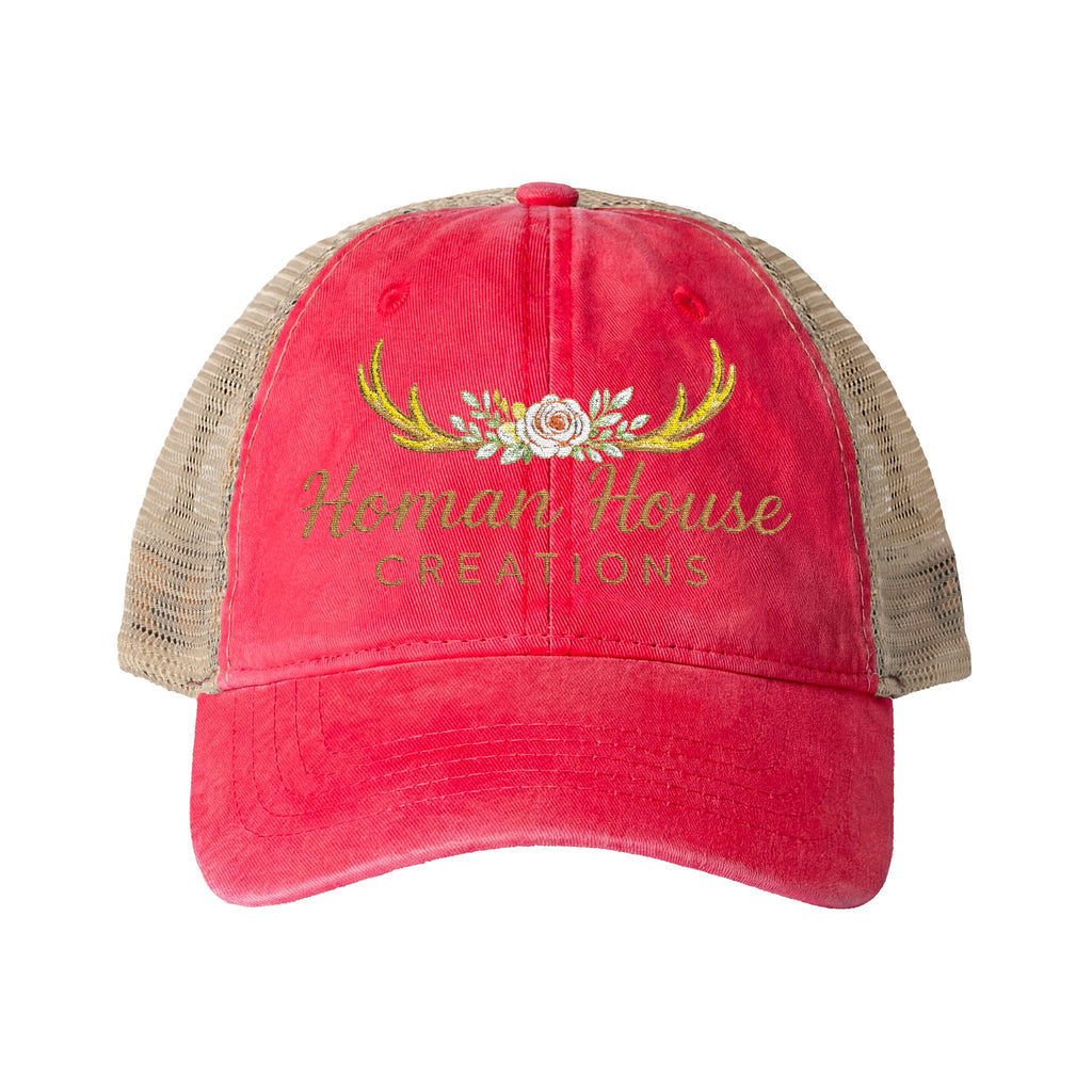 Women's Washed Mesh-Back Cap Homan House Merch