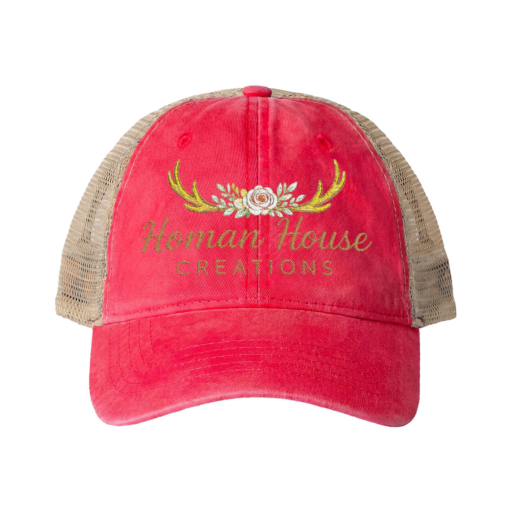 Women's Washed Mesh-Back Cap Homan House Merch