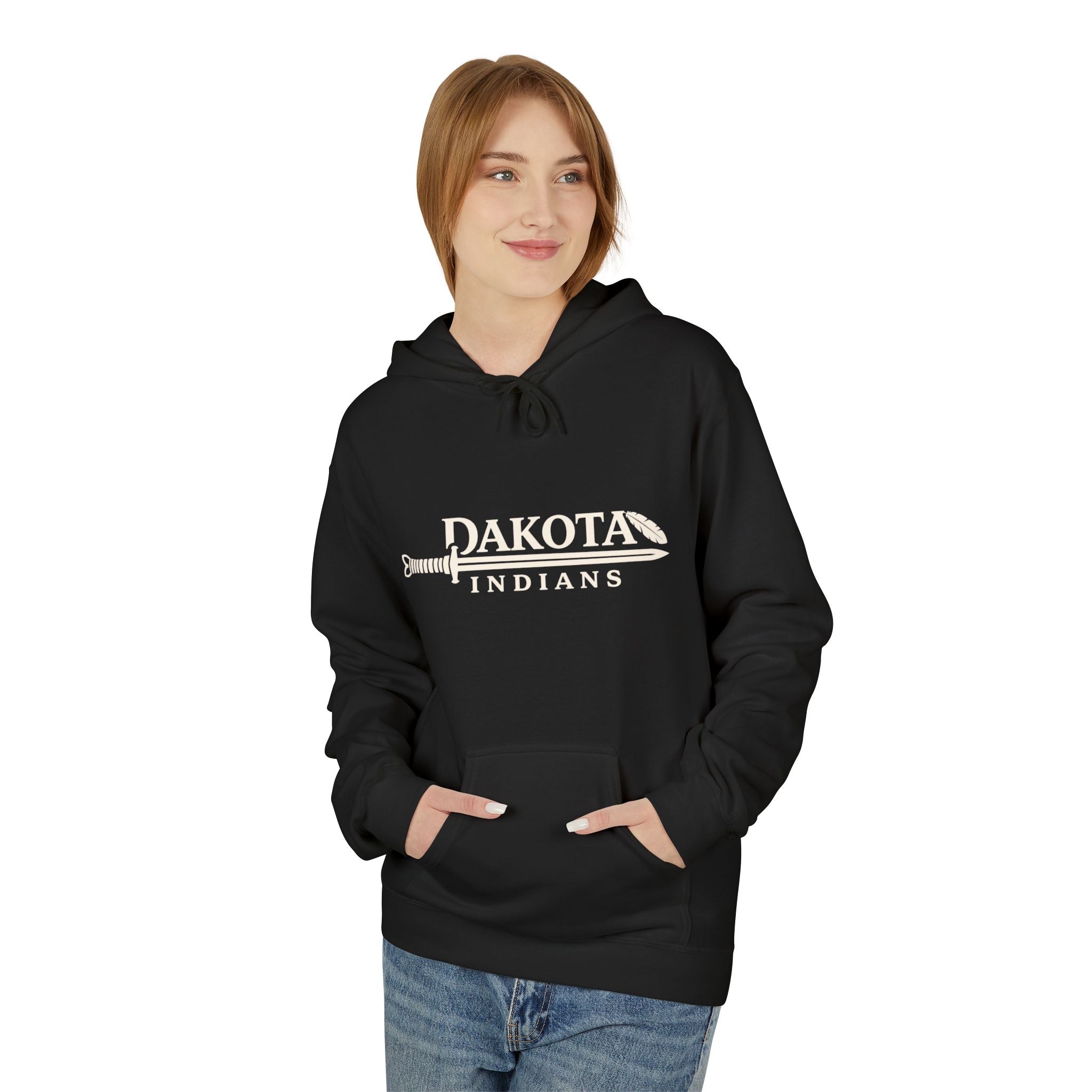 Hoodie - Dakota Indians Spear Logo Pullover