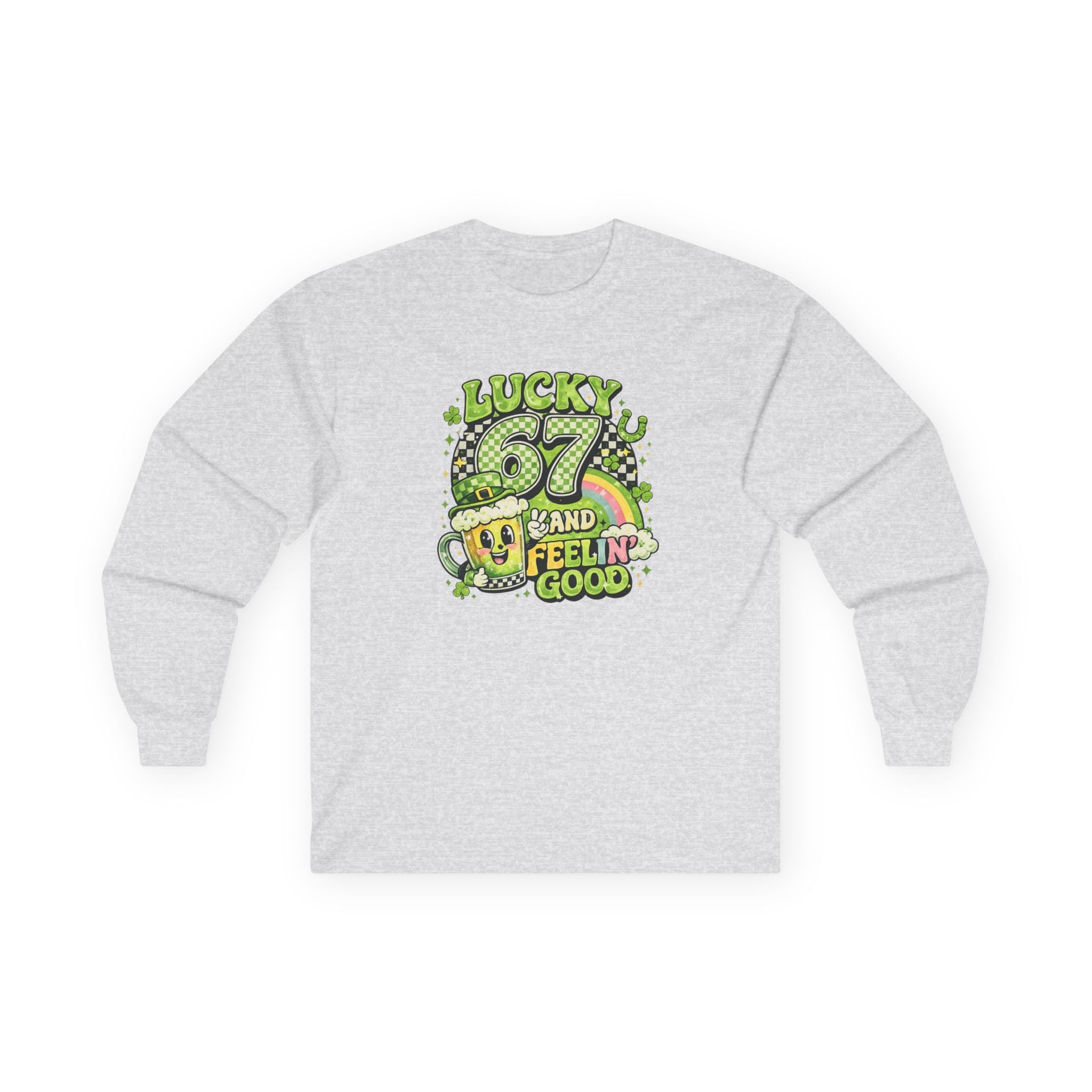 Lucky 67 Long Sleeve Retro Tee