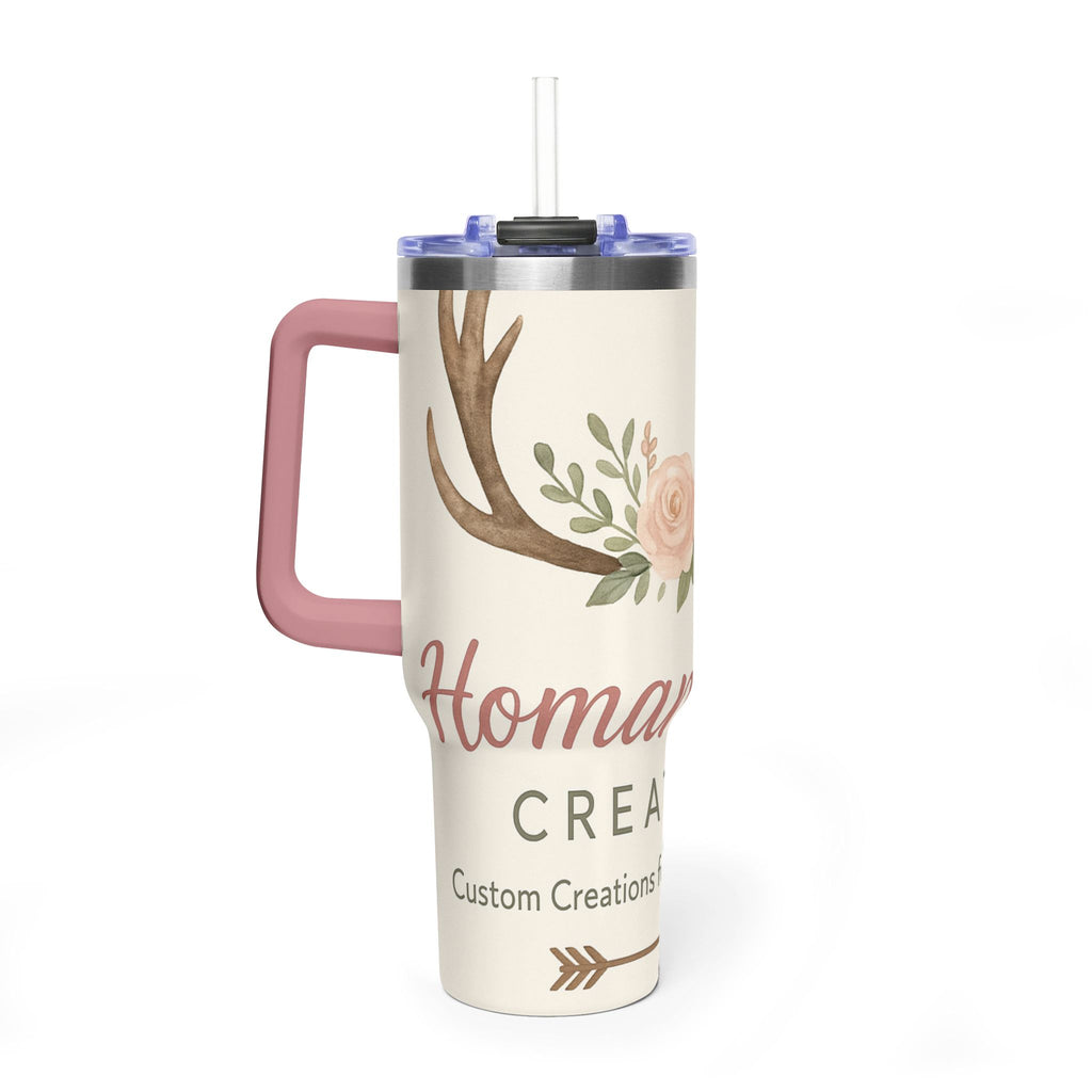 Customize it Your Way Insulated Travel Mug with Straw