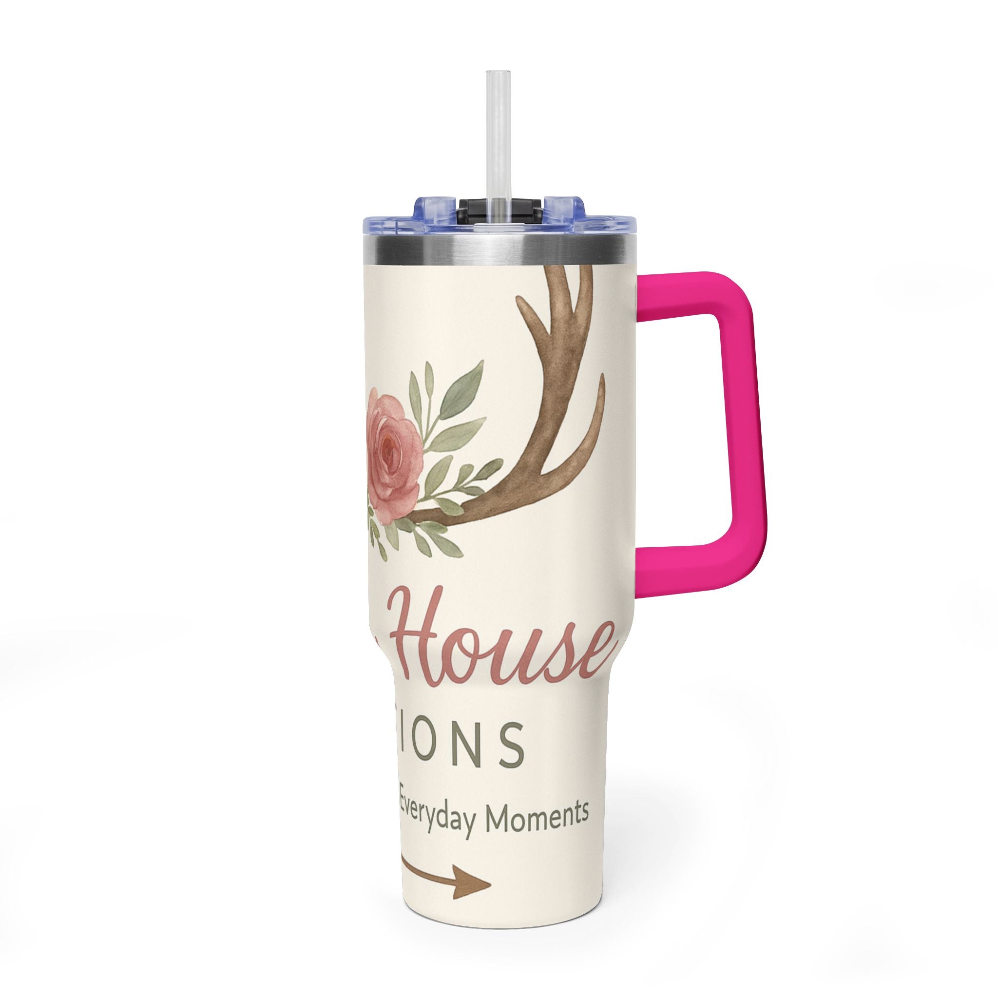 Customize it Your Way Insulated Travel Mug with Straw