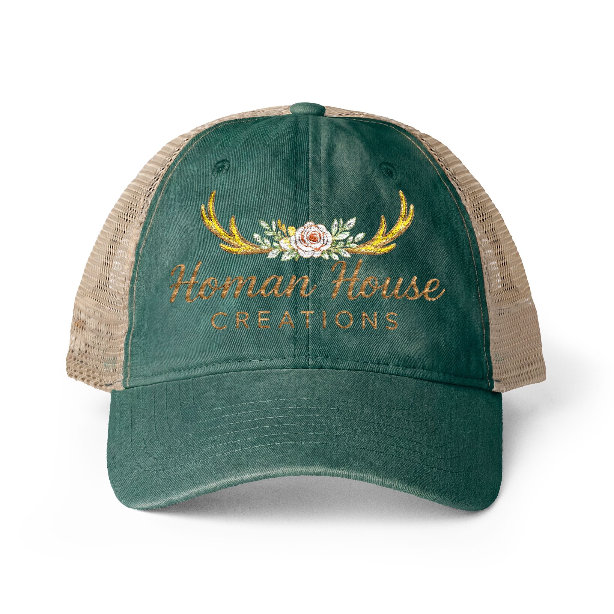 Women's Washed Mesh-Back Cap Homan House Merch