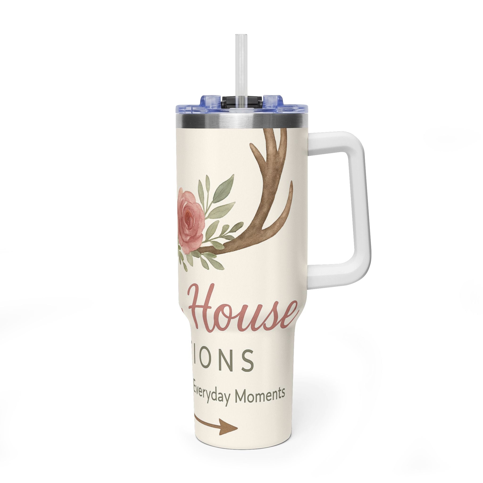 Customize it Your Way Insulated Travel Mug with Straw