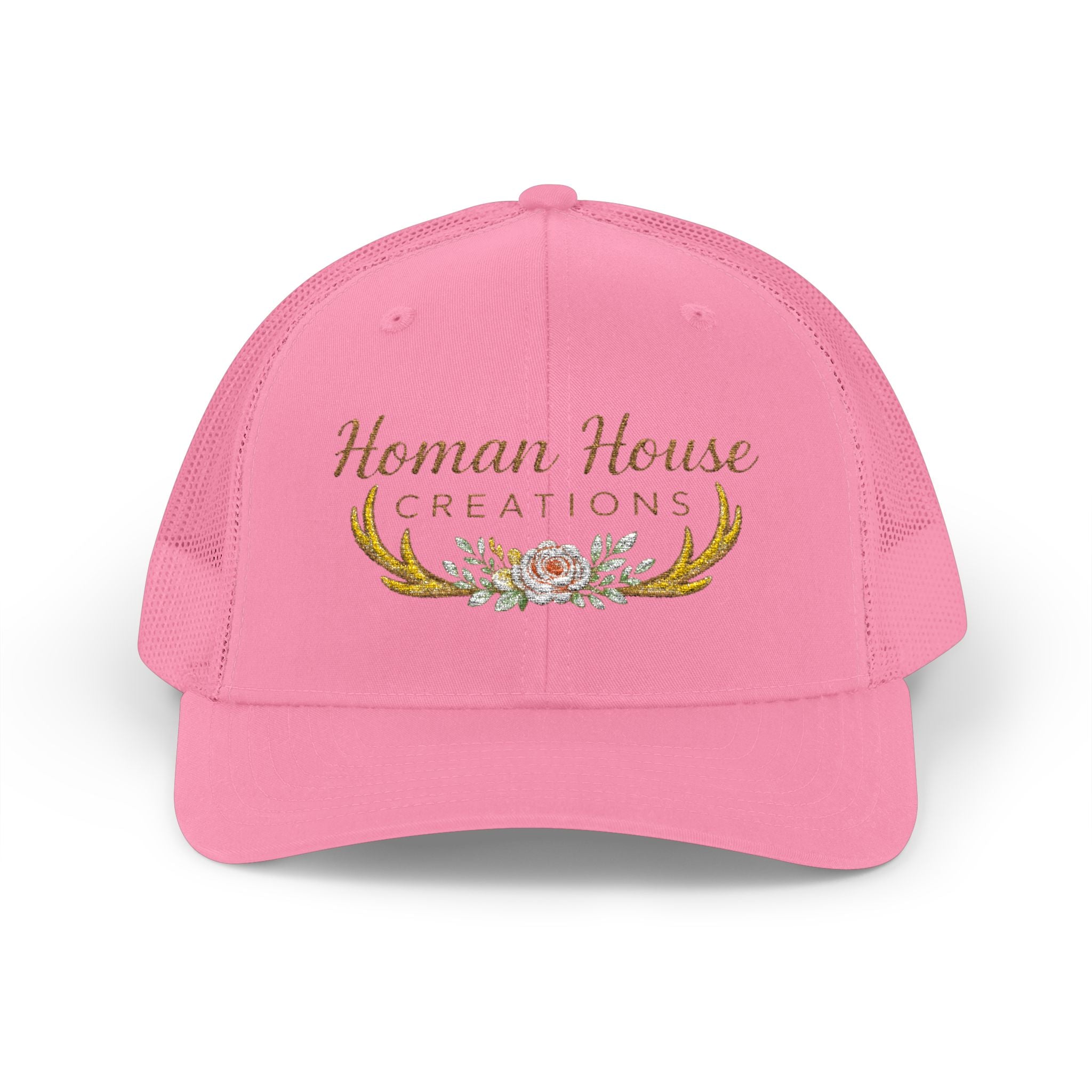 Homan House Creations Embroidered Trucker Cap