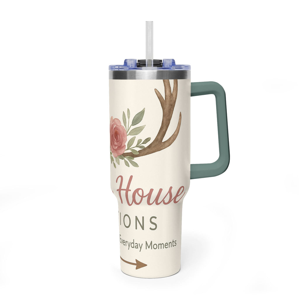 Customize it Your Way Insulated Travel Mug with Straw