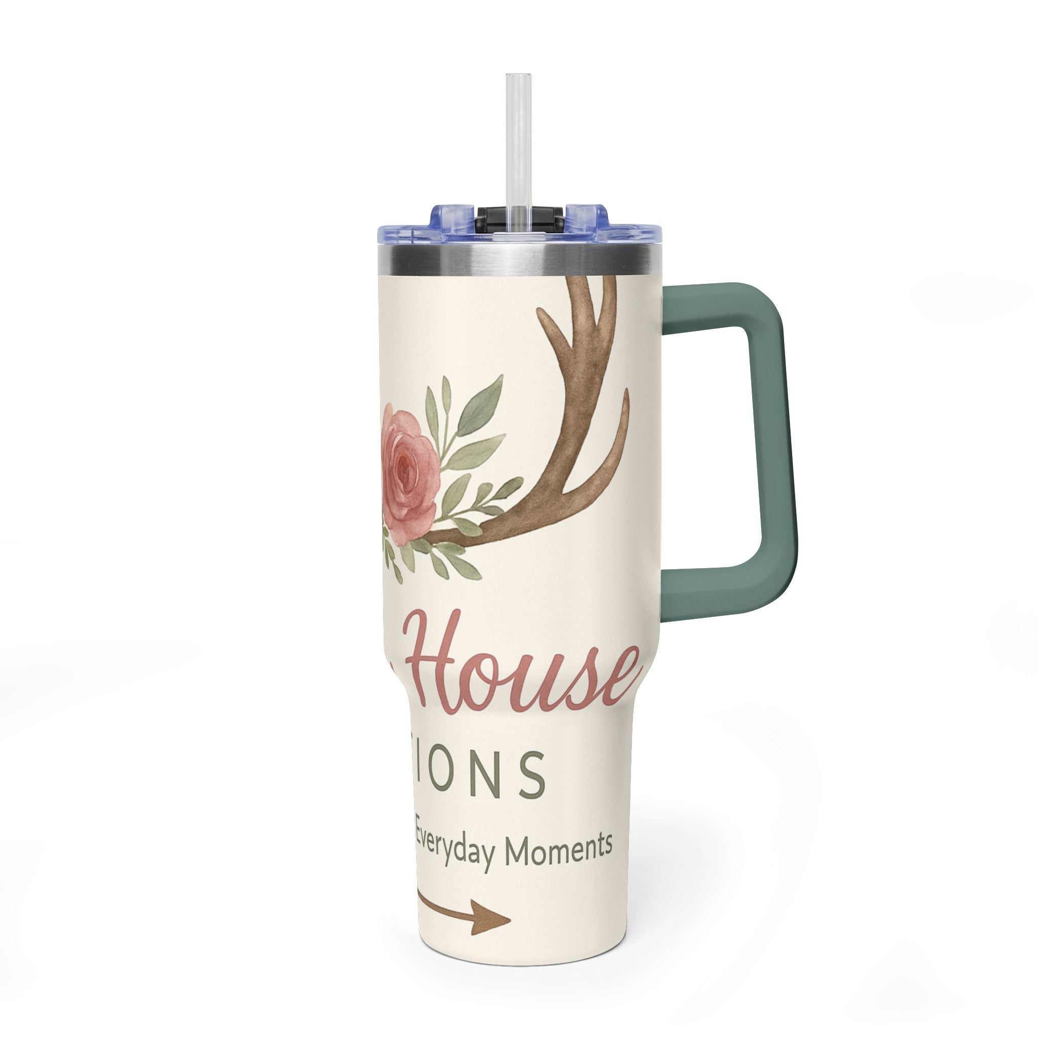 Customize it Your Way Insulated Travel Mug with Straw