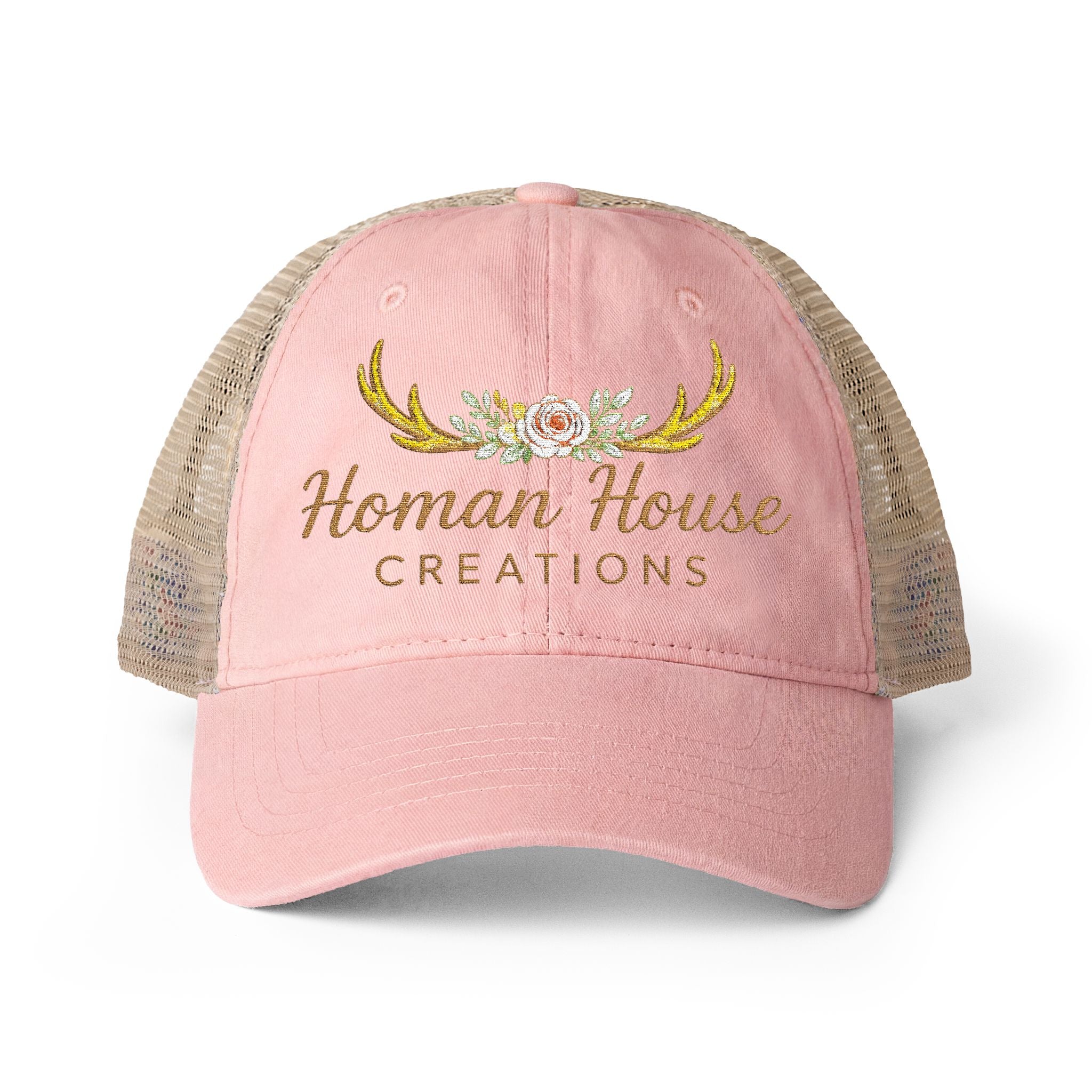Women's Washed Mesh-Back Cap Homan House Merch