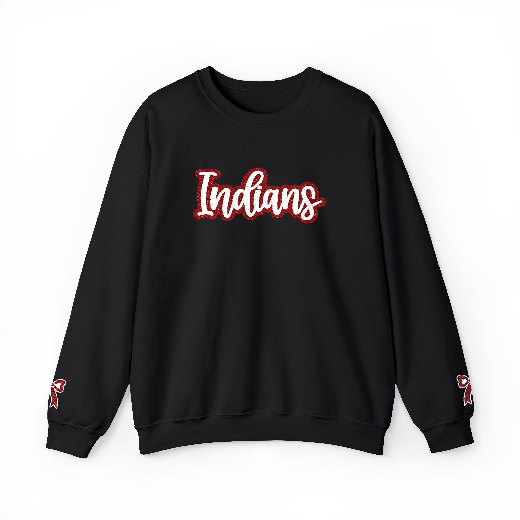 Indians Crewneck Sweatshirt – Retro Script School Spirit Pullover