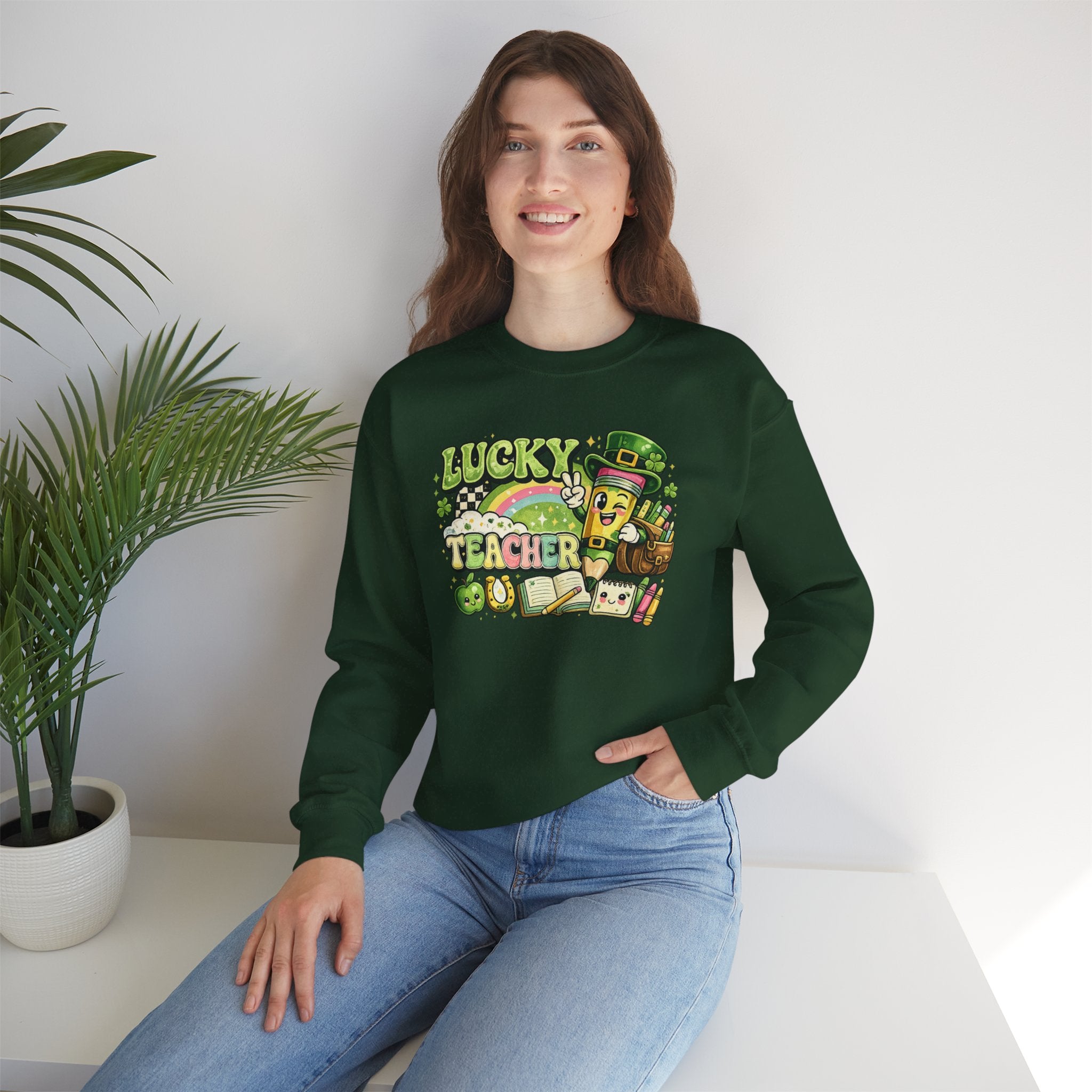 Lucky Teacher Crewneck