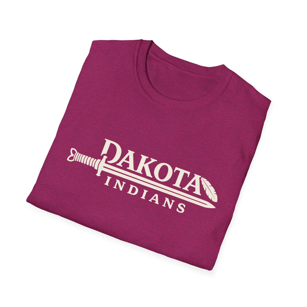 Dakota Indians T‑Shirt — Retro Spear Logo School Spirit Tee