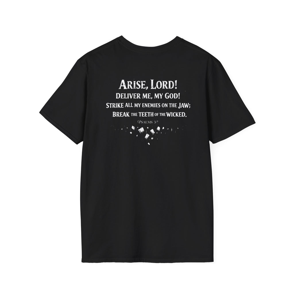 Psalms 3:7 Black Tee