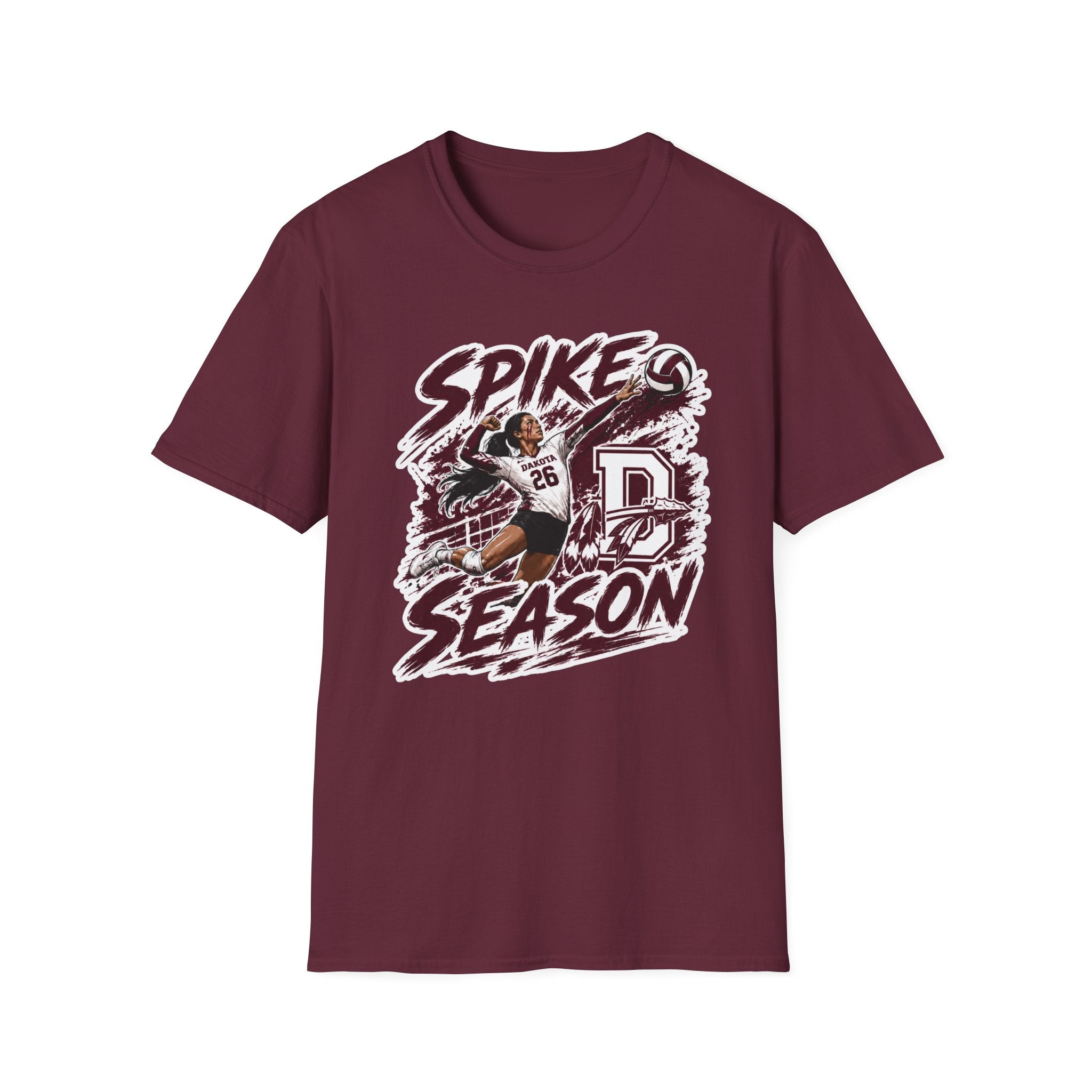 Youth Dakota Volleyball Spike Season Spirit Wear | T-Shirt, Crewneck & Hoodie