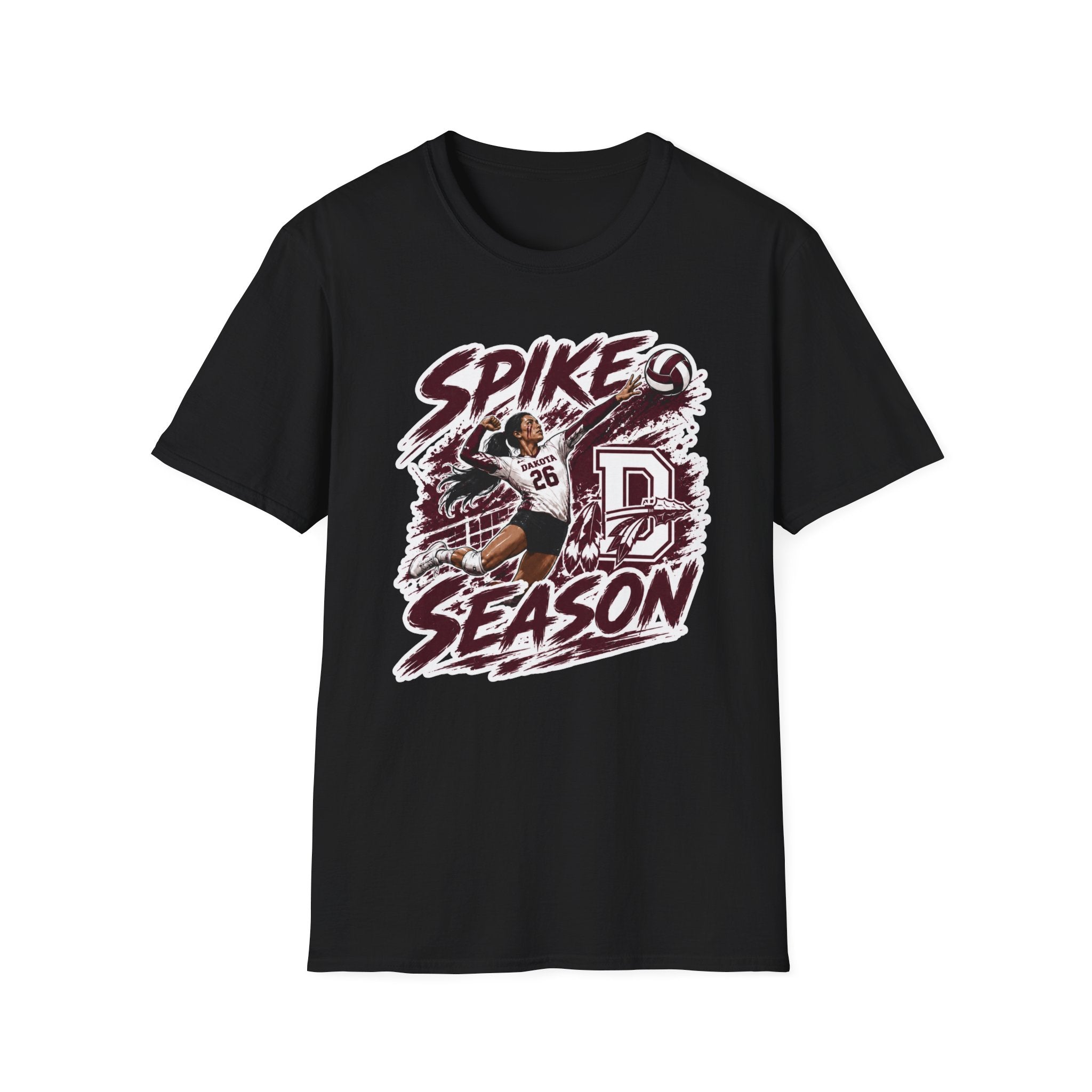Youth Dakota Volleyball Spike Season Spirit Wear | T-Shirt, Crewneck & Hoodie
