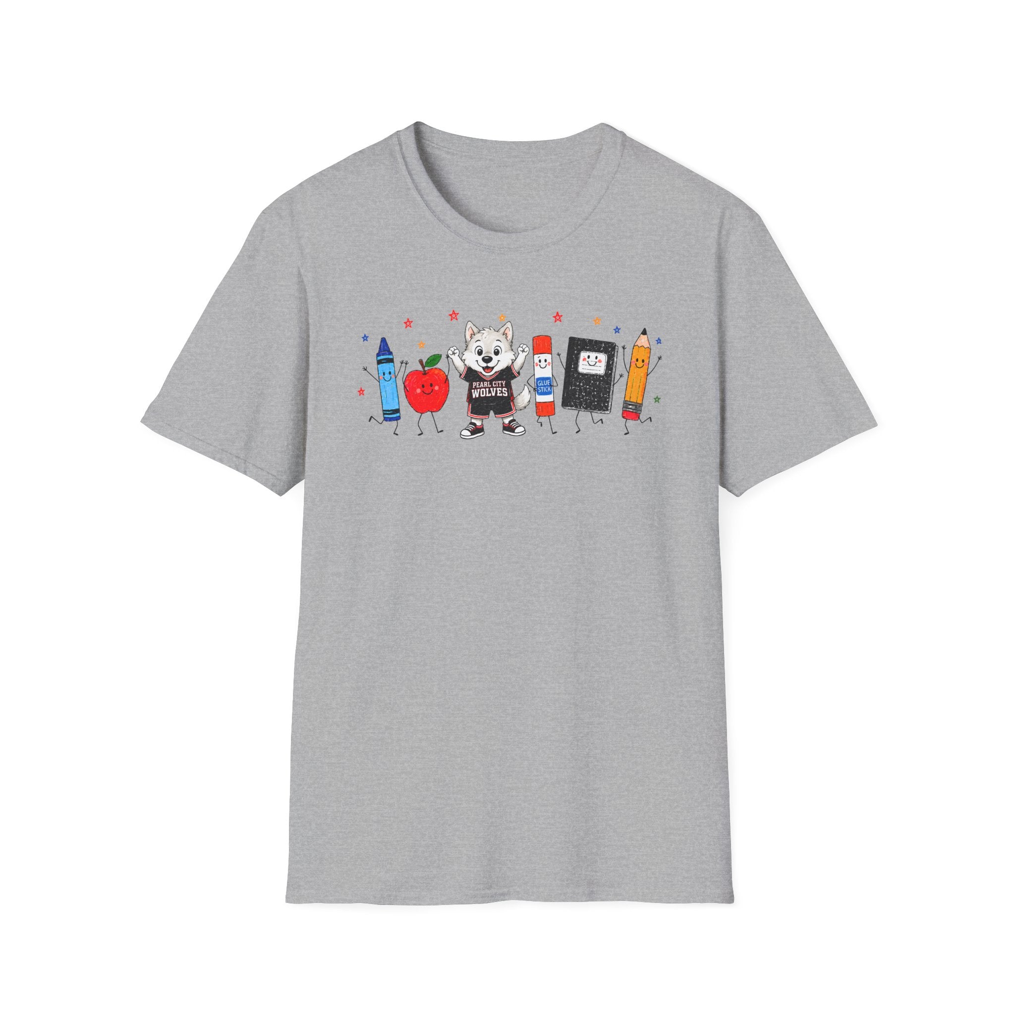 Pearl City Wolves School Spirit Crew Shirt