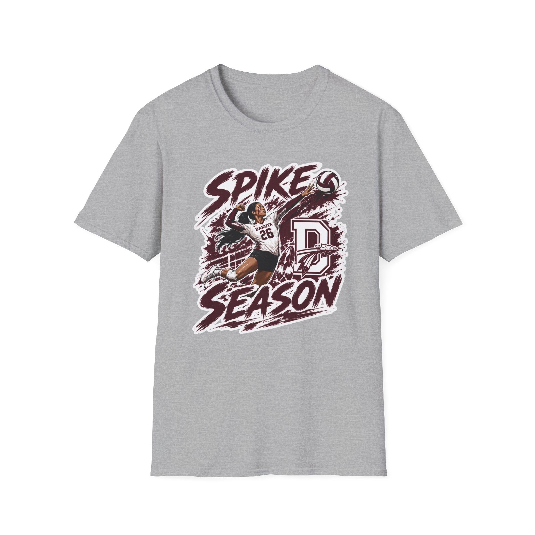 Youth Dakota Volleyball Spike Season Spirit Wear | T-Shirt, Crewneck & Hoodie